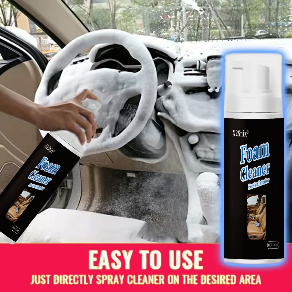 Leather Cleaner Interior - Nieuwe multifunctionele schuimreiniger voor auto-interieur, vlekverwijdering