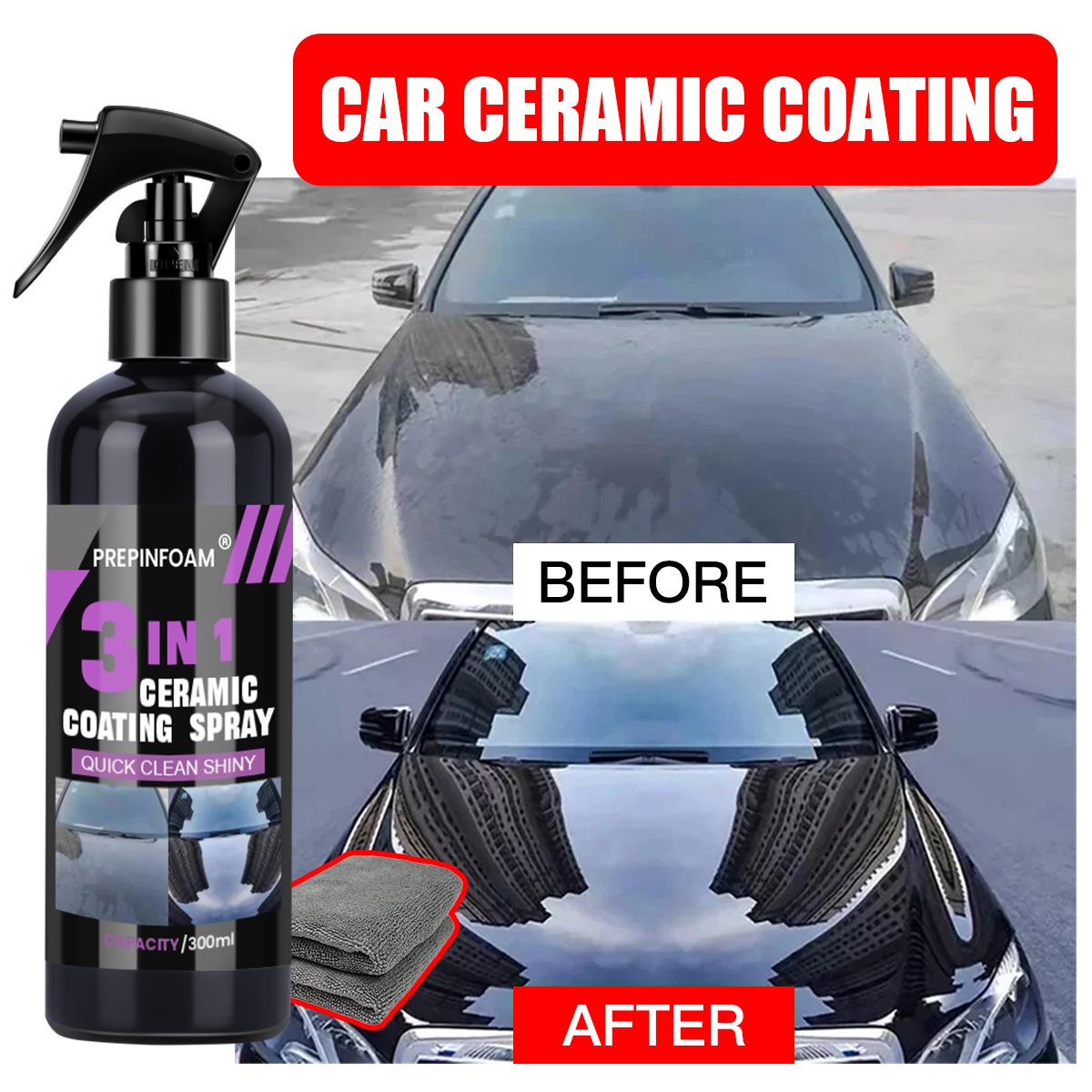 Snelle reiniging, vlekkenverwi - Car Wax Ceramic Coating recensie en prijs